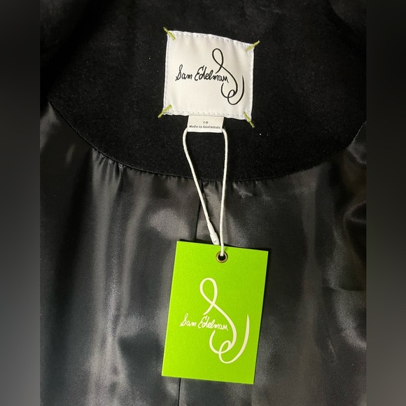 New With Tags Sam Edelman Wrap Coat With Patch Pockets Size 10 - Picture 9 of 11